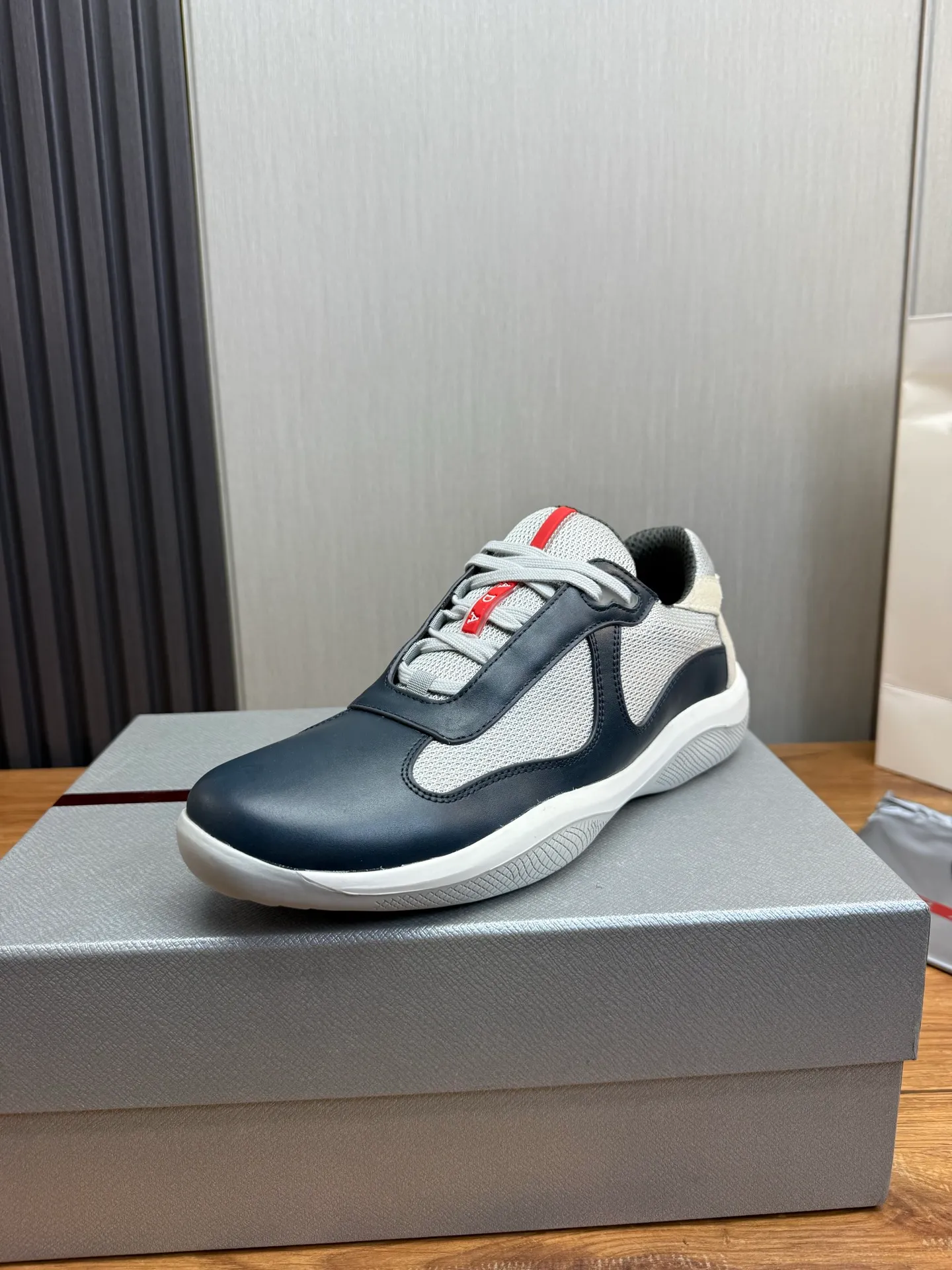 Men's shoes 💰560💰 [PRADA] Men's shoes are popular in the counter, official website is synchronized, 1 high-quality shipment ✔️Original cowhide upper + cowhide lining, 1🆚1 replica, original sole, 38-45 (45 customized, non-refundable)